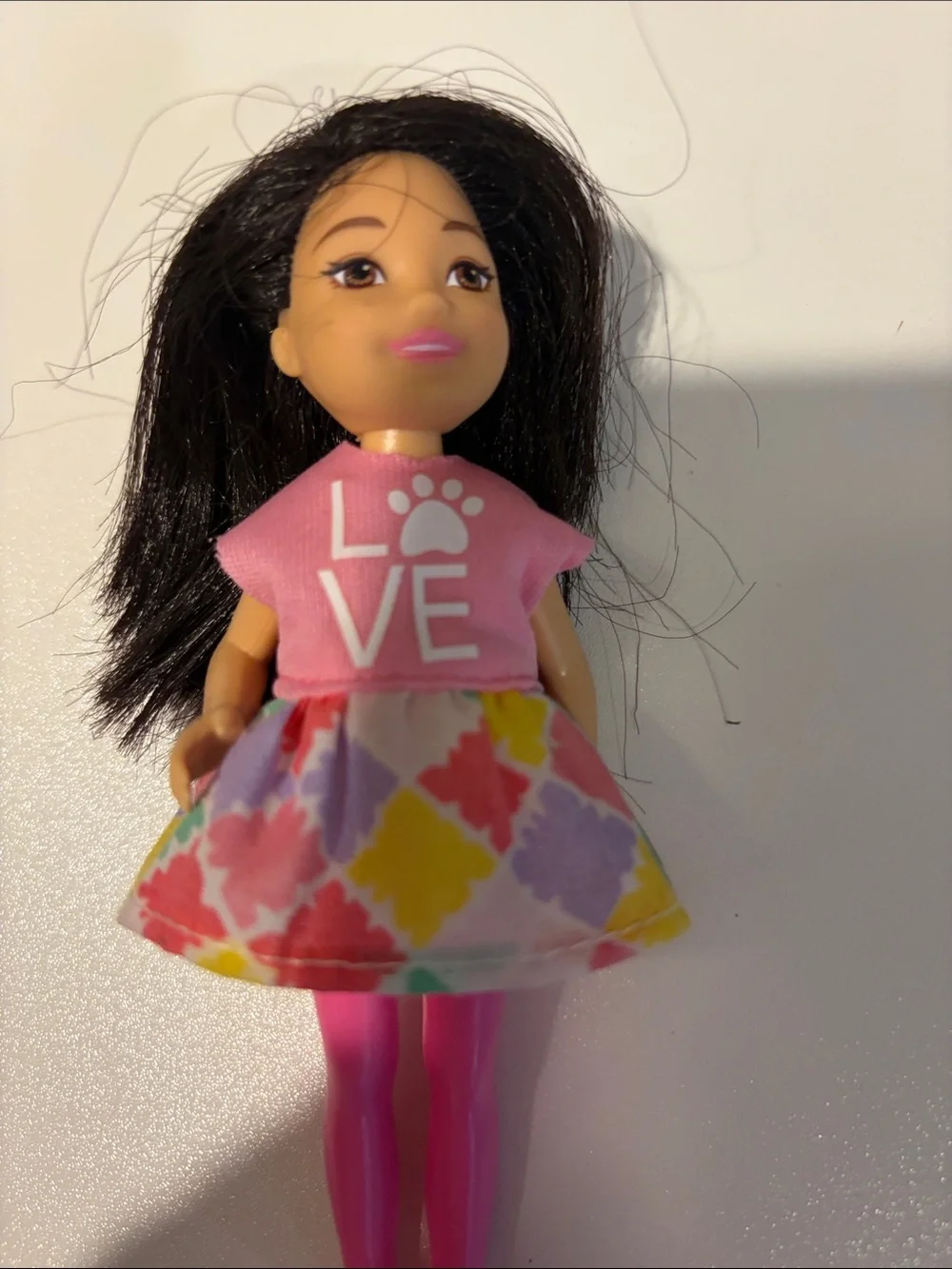 Barbie Chelsea and baby doll Lot with Rainbow, Mermaid Pink, Purple